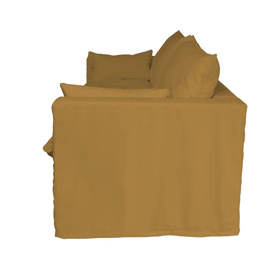 sofa fofo em pluma sintetica com capa arco