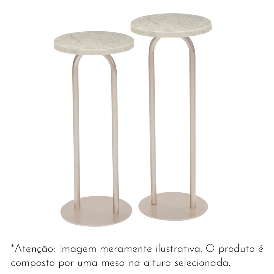 mesa lateral mármore travertino duo marmo