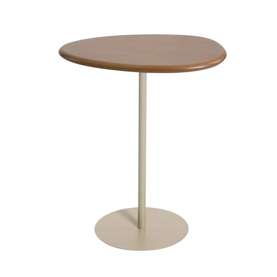 mesa lateral orgânica em madeira brisa