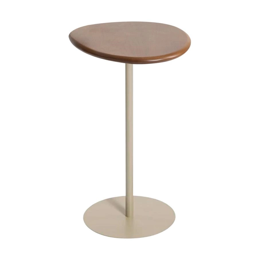 mesa lateral orgânica em madeira brisa