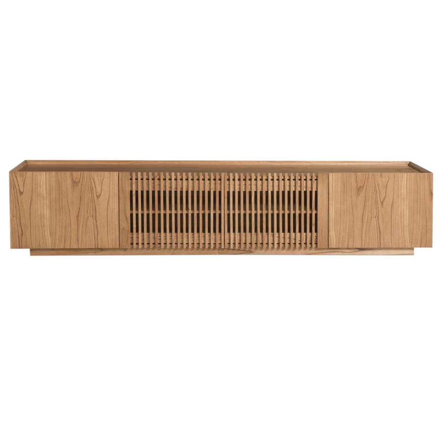 rack com portas ripadas canaret