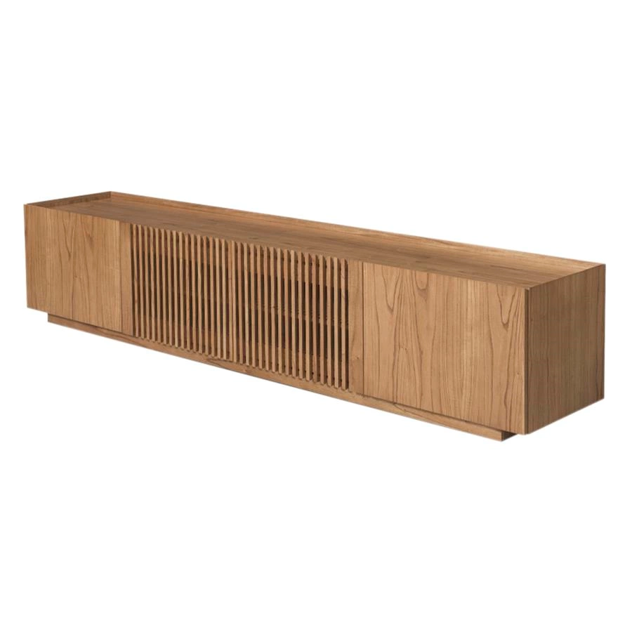 rack com portas ripadas canaret