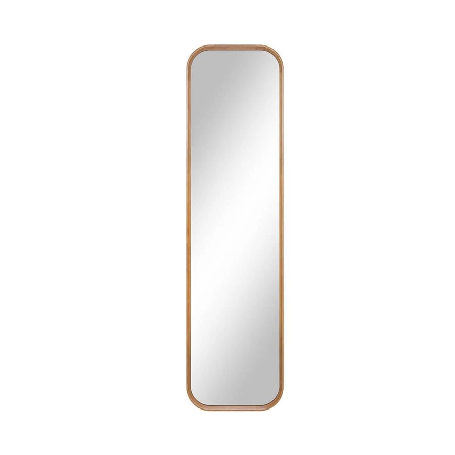 espelho 4mm corpo inteiro retangular em madeira maciça oslo