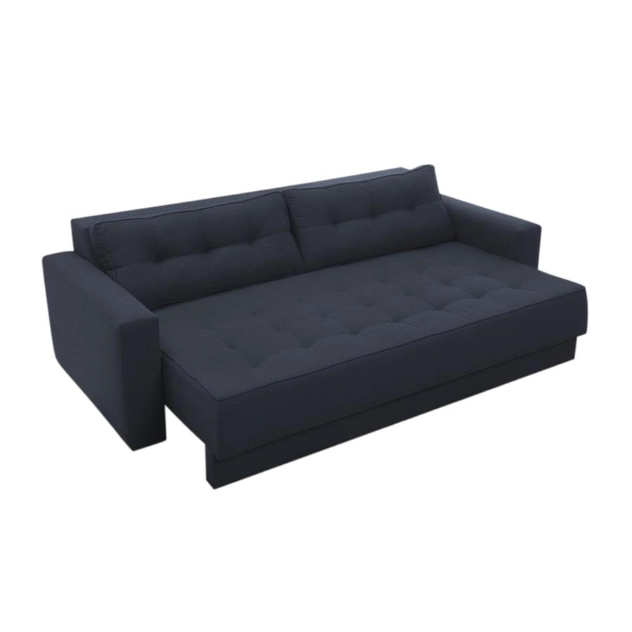 sofa retratil futon new 3 lugares (em molas)