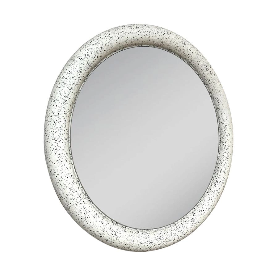 espelho redondo com moldura em granilite