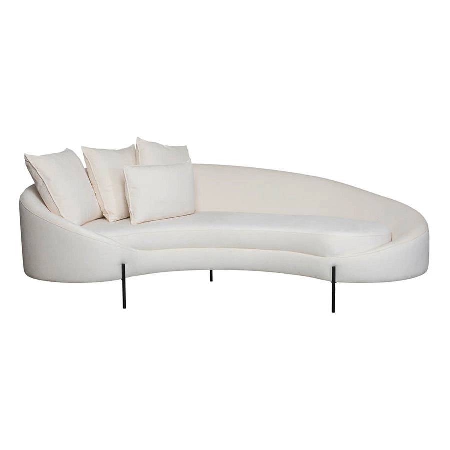 sofá redondo spiral (chenille 100% algodão)