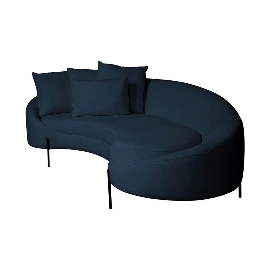 sofa redondo spiral (linho sintetico)