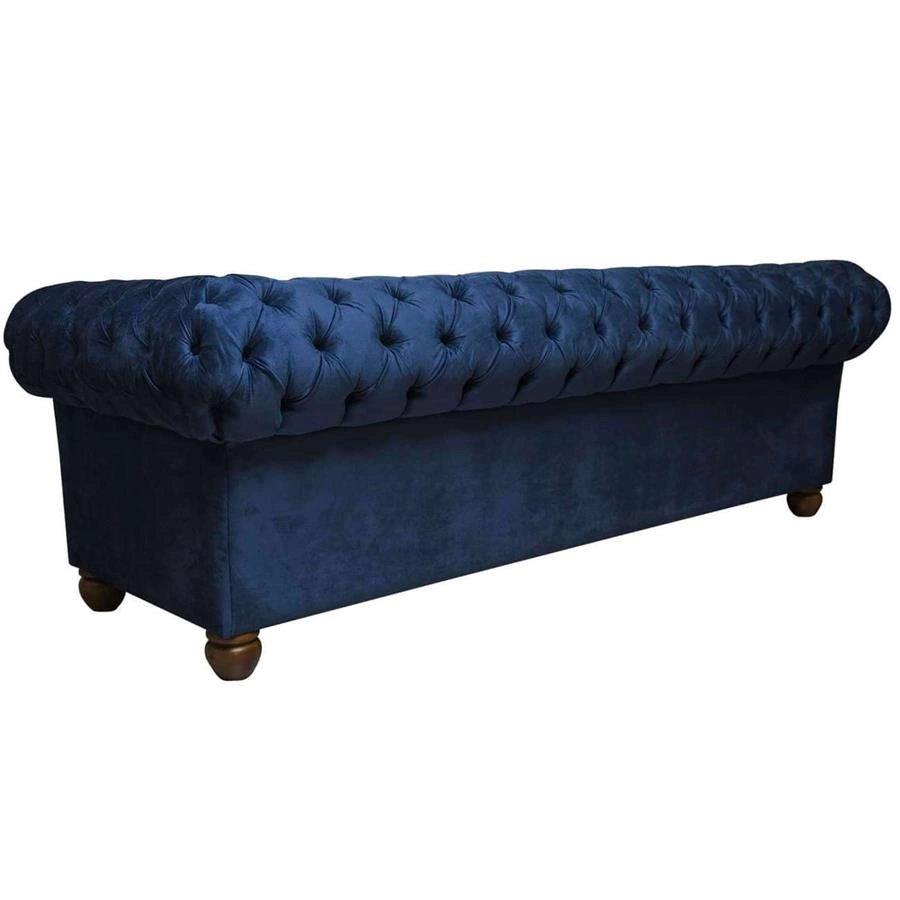 sofa chesterfield em veludo 2 lugares