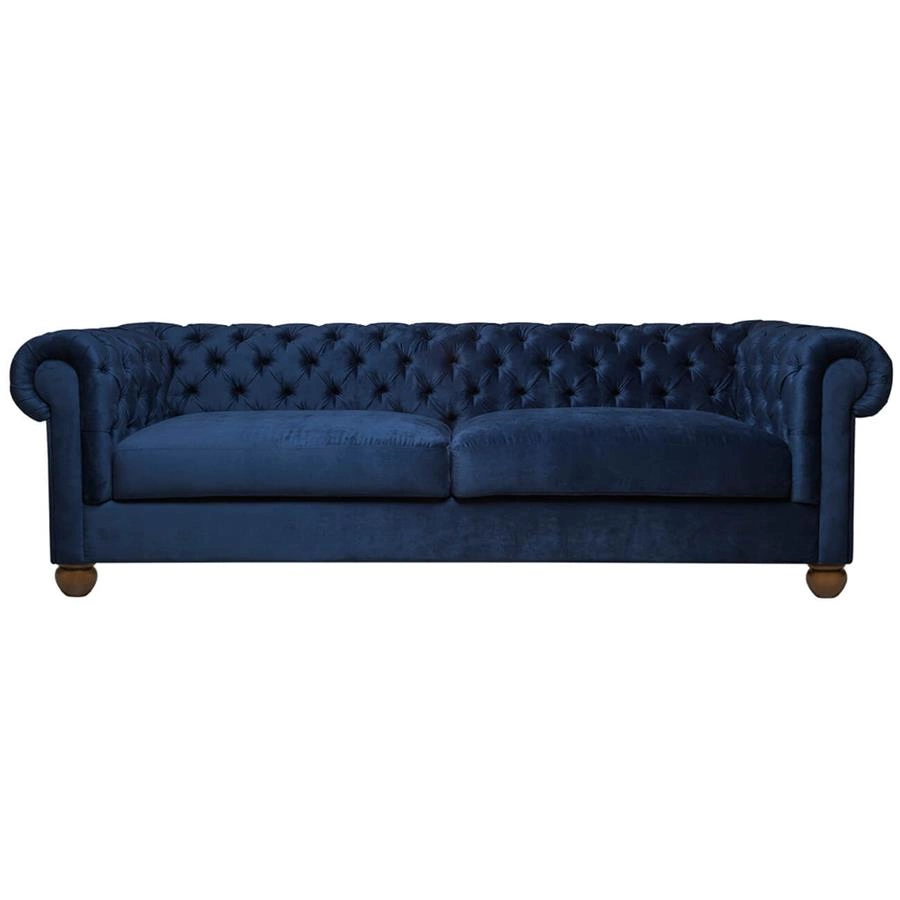 sofa chesterfield em veludo 3 lugares