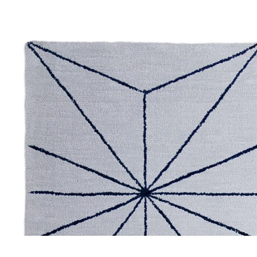 tapete fractais cinza e azul marinho