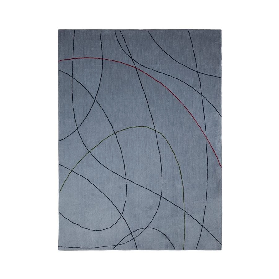 tapete riscado cinza