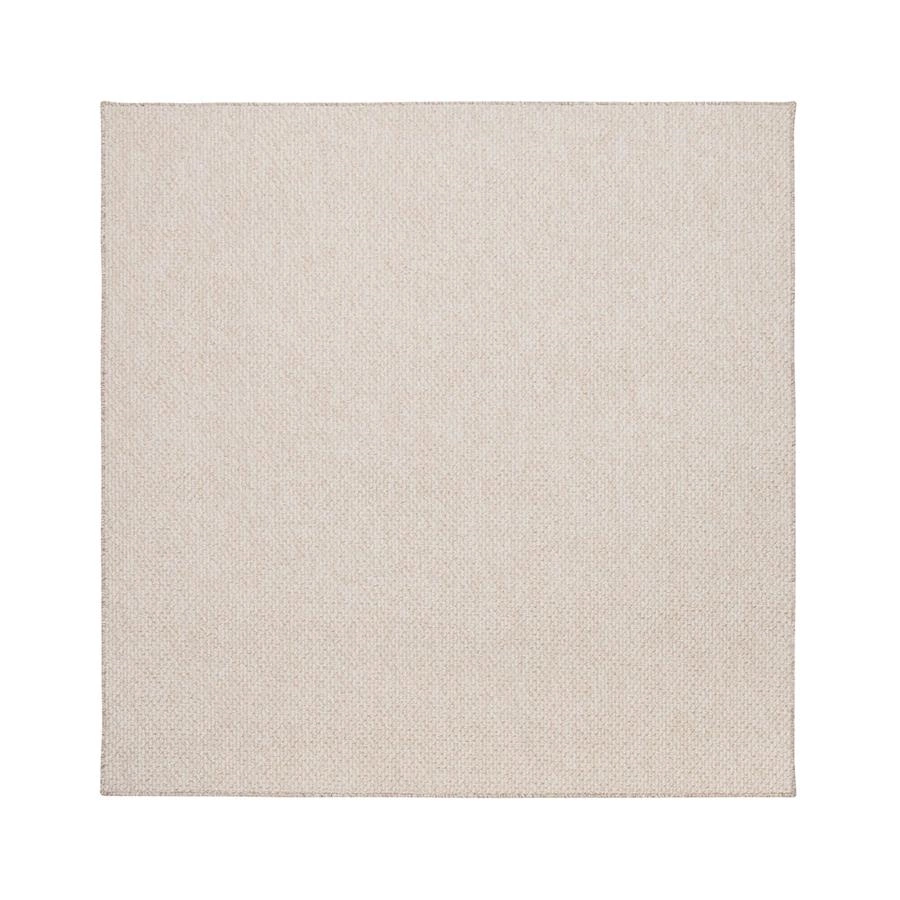 tapete quadrado boucle bege