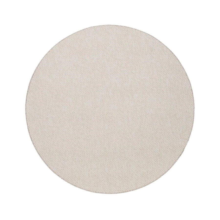 tapete redondo boucle bege