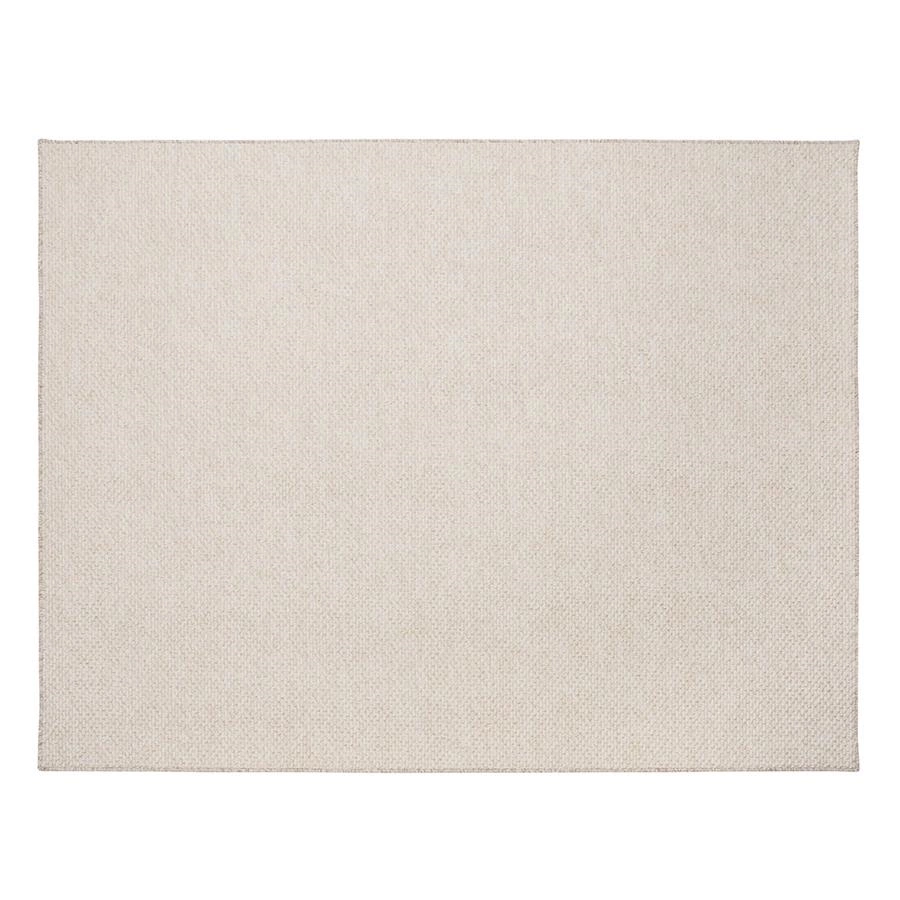 tapete retangular boucle bege