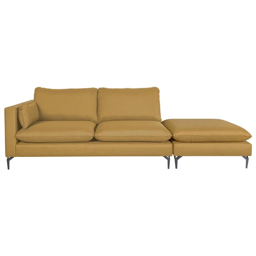 sofa com um braço e puff arco