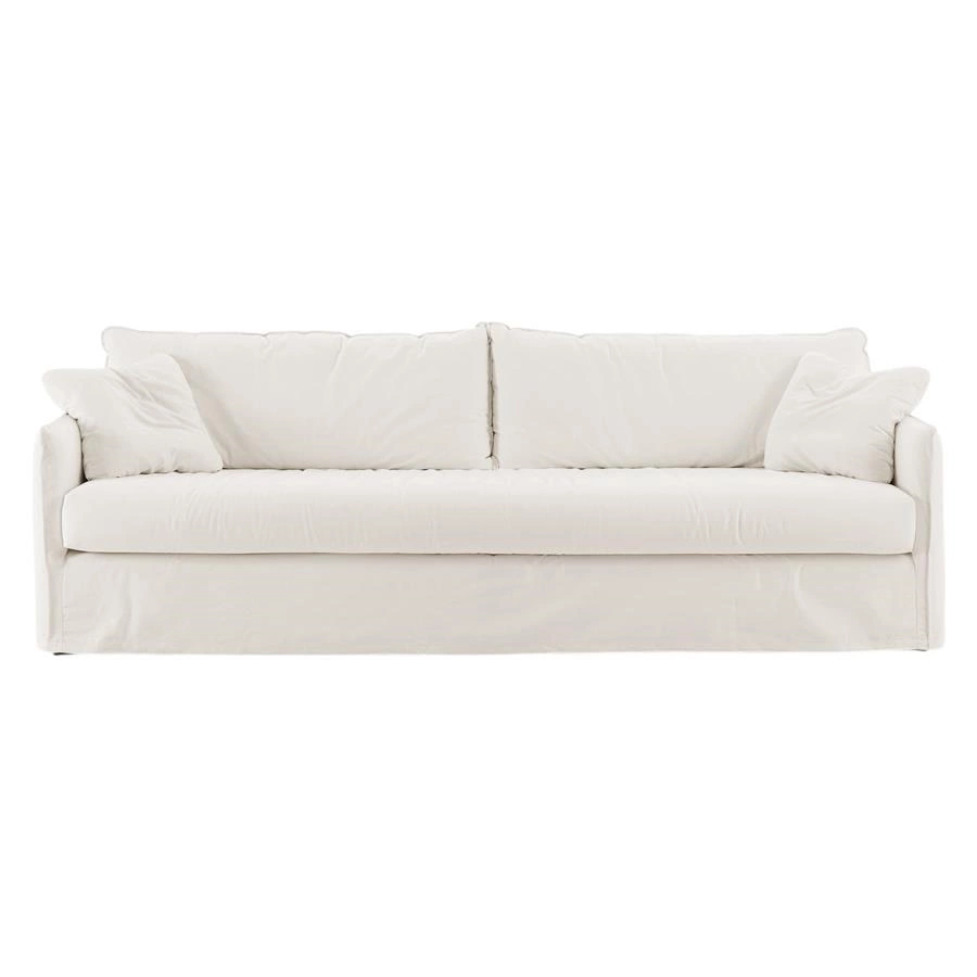 sofá com capa 100% algodão lume