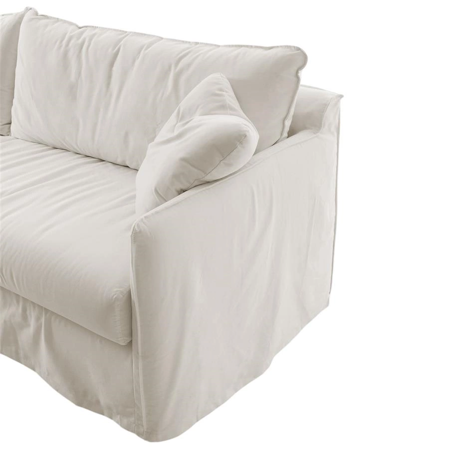 sofá com capa 100% algodão lume