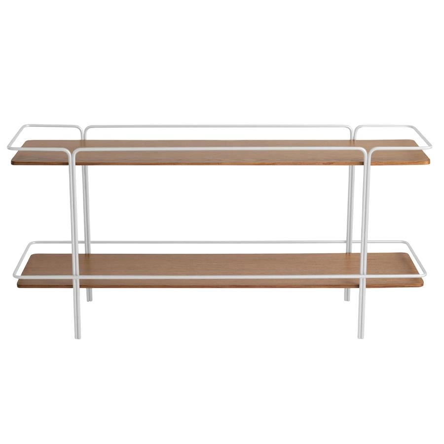 aparador em metal e madeira carvalho level