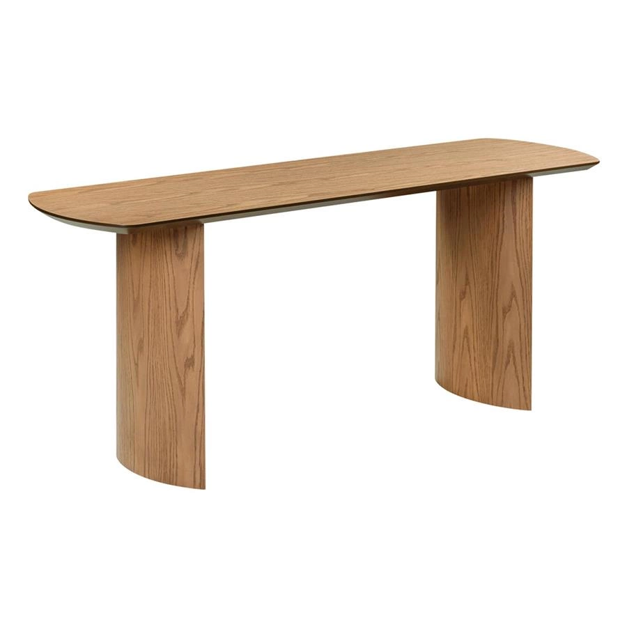 aparador ovalado em madeira valencia