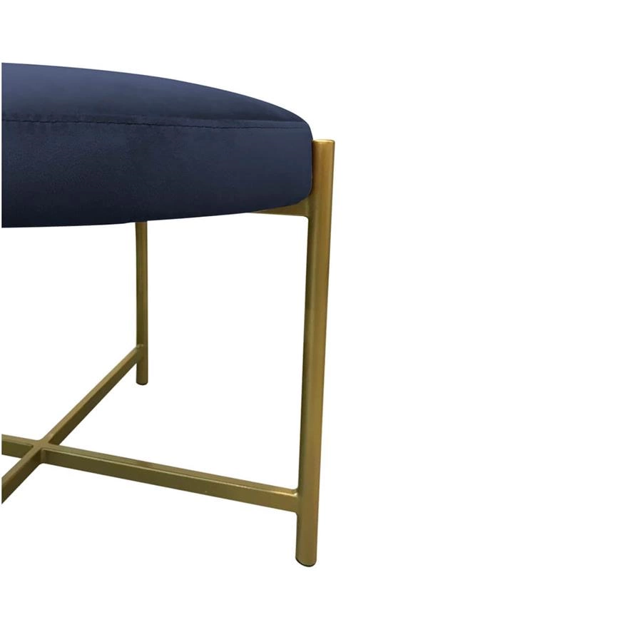 banco em veludo base dourada drops