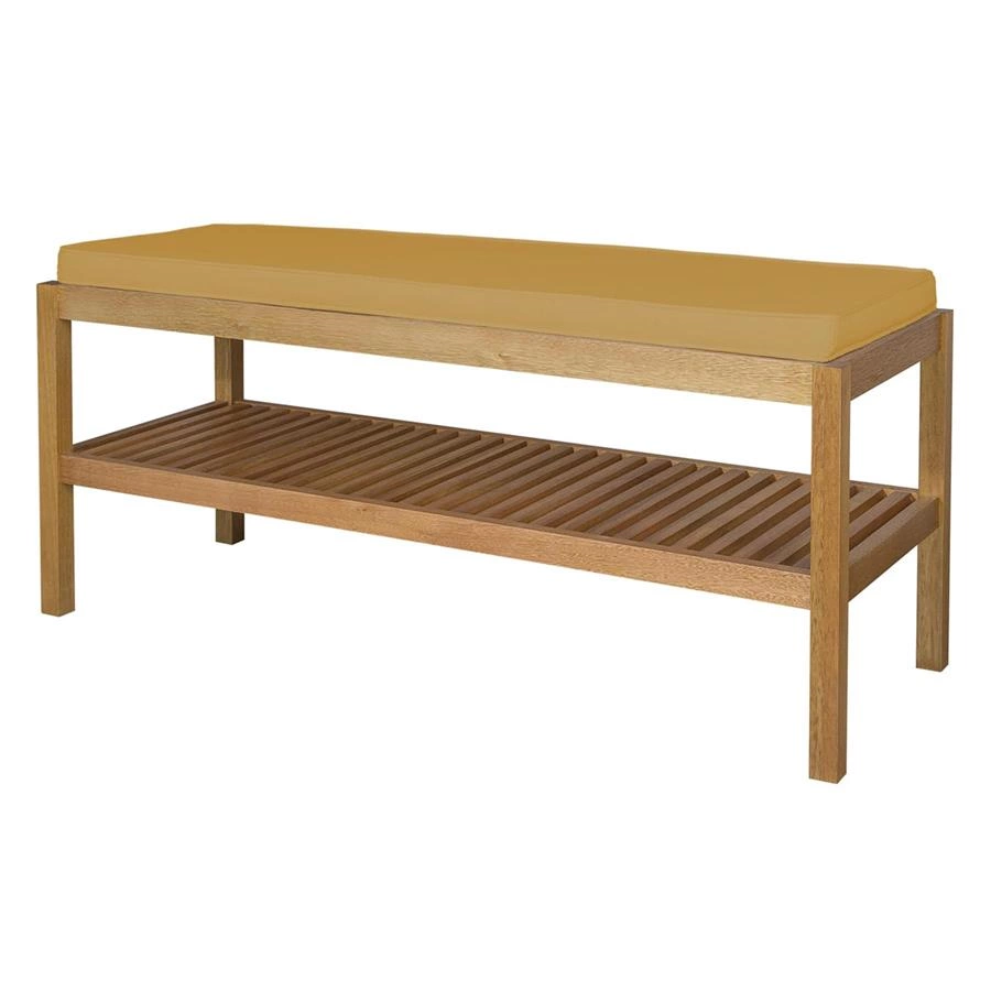 banco sapateira ripado em madeira vit