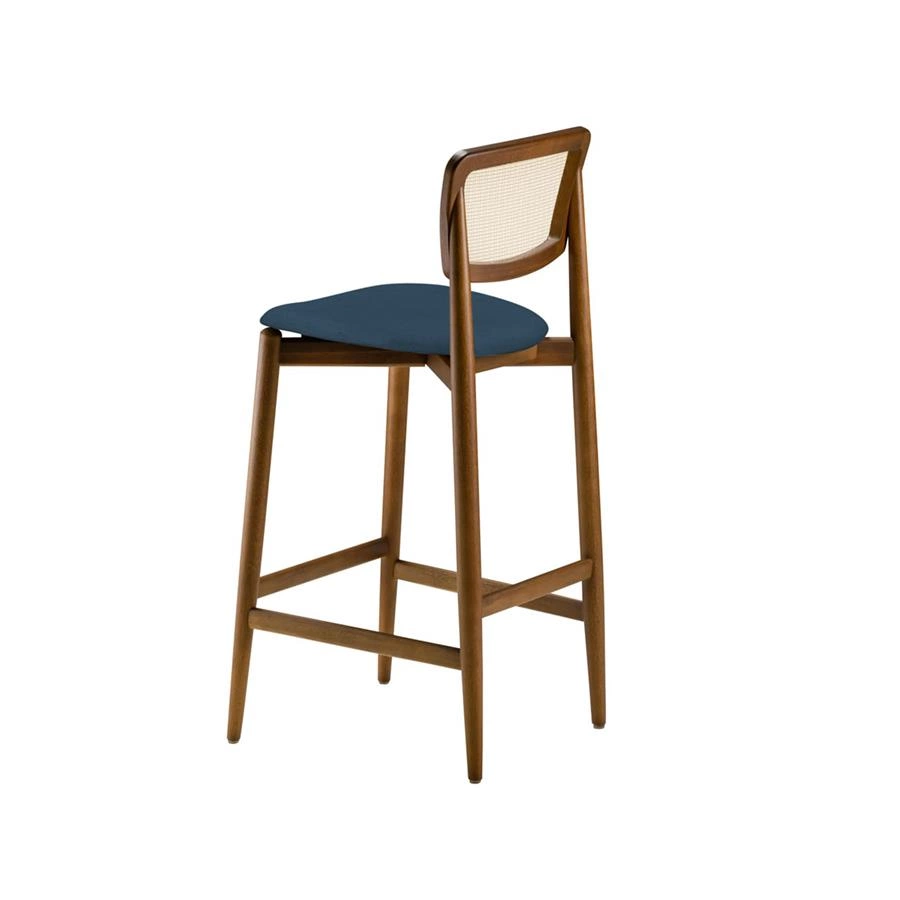 banqueta em madeira com palha girona