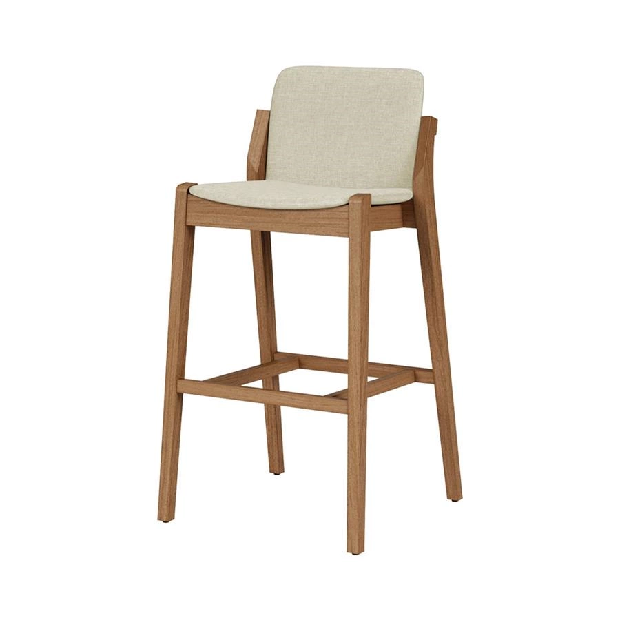 banqueta estofada com encosto valencia