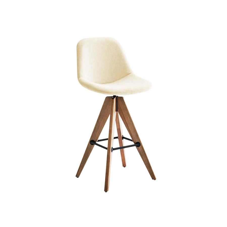 banqueta giratória com encosto compasso