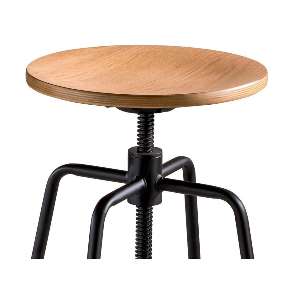 banqueta industrial altura regulável base quadrada