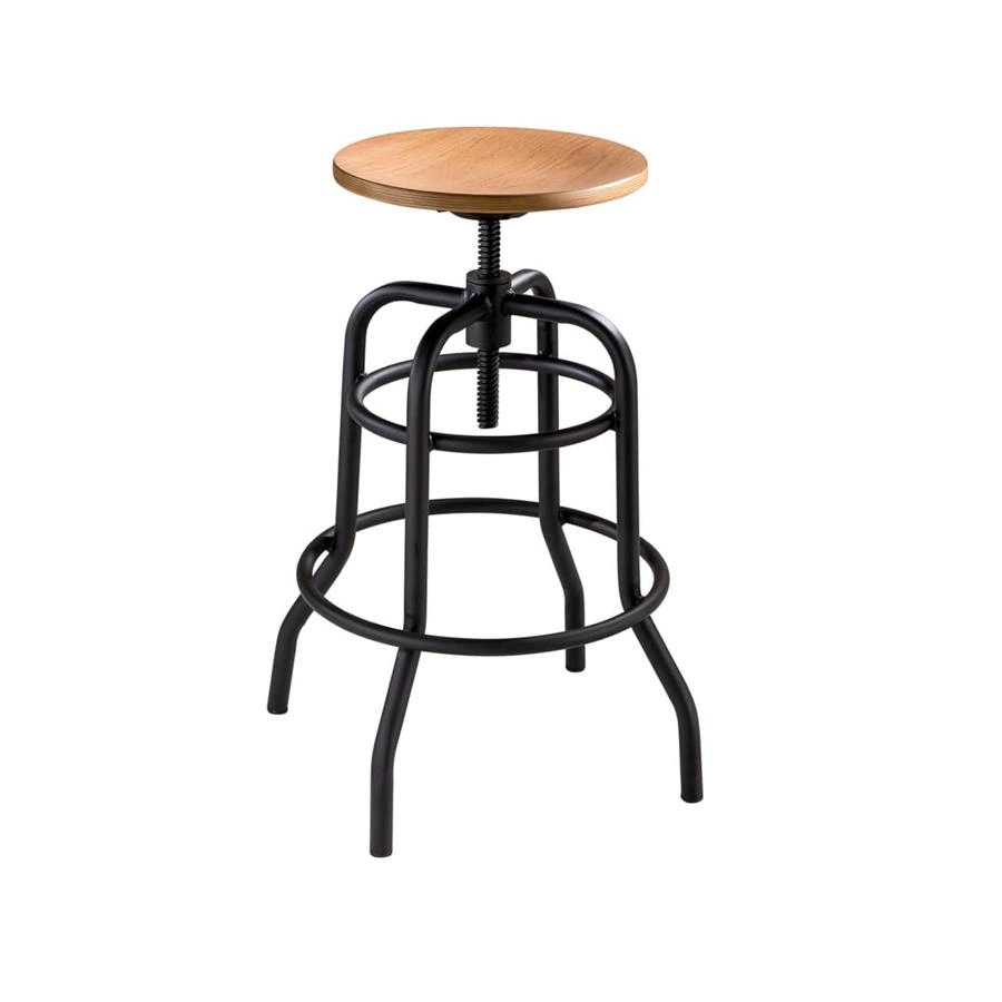 banqueta industrial altura regulável base redonda