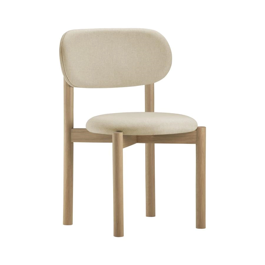 cadeira arredondada toco (madeira clara)