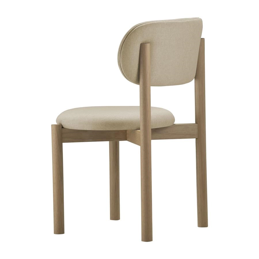 cadeira arredondada toco (madeira clara)