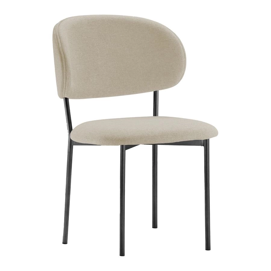 cadeira em metal preto lumi