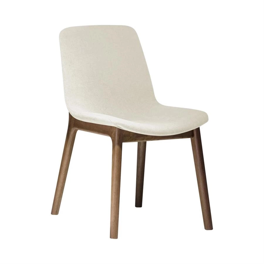 cadeira estofada base em madeira marbella