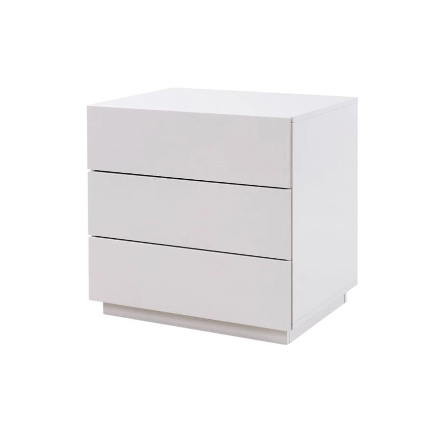 mesa de cabeceira com 3 gavetas alter