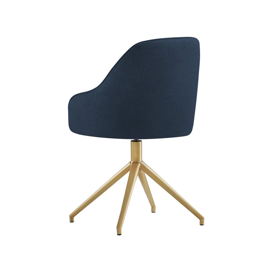 poltrona giratória loft (base metal dourado)