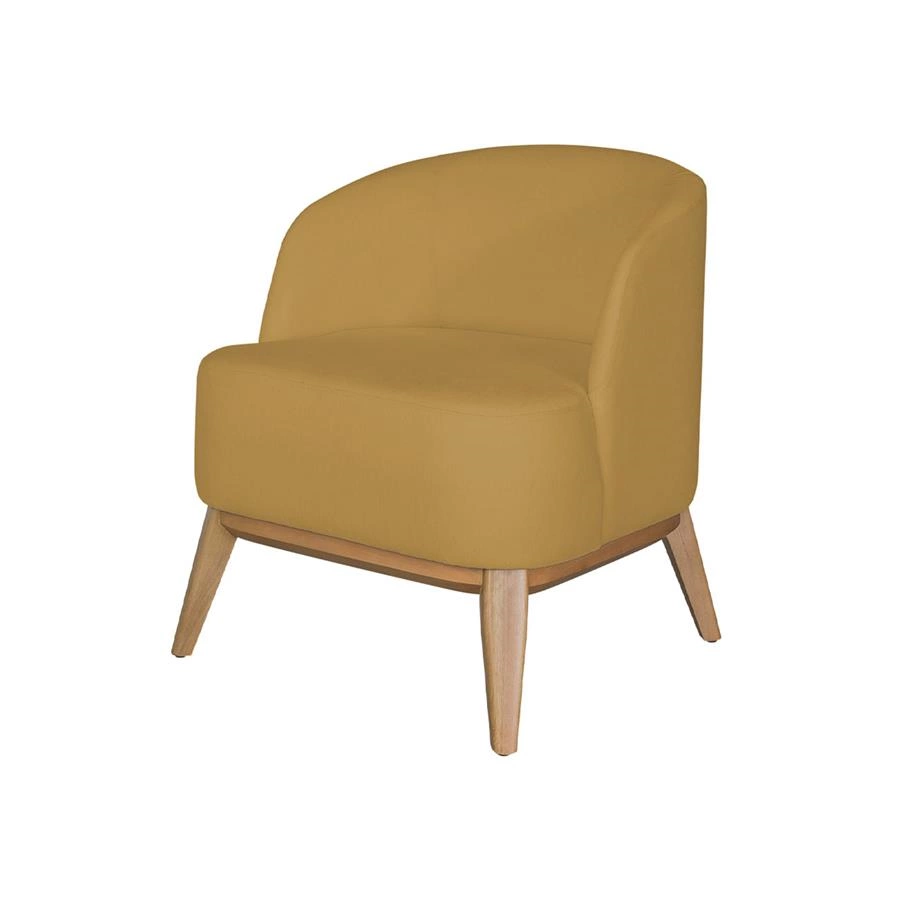 poltrona redonda em linho compact