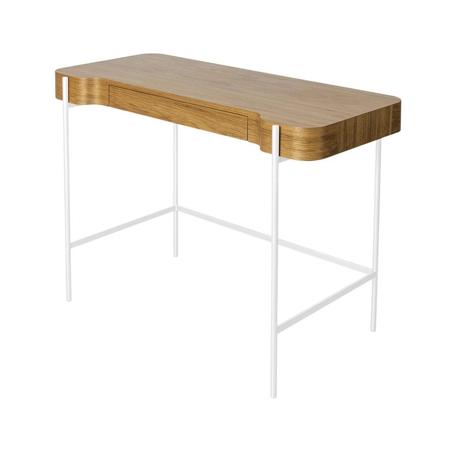 escrivaninha em madeira louro freijo e metal berlin