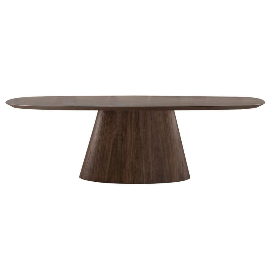 mesa de jantar ovalada cone veneza (em madeira)