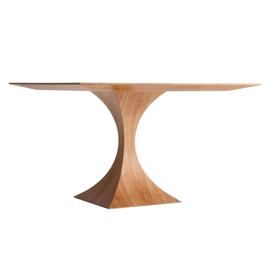 mesa de jantar quadrada em madeira sages