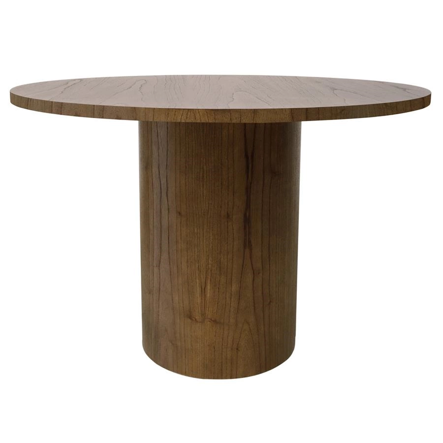 mesa de jantar redonda em madeira aura