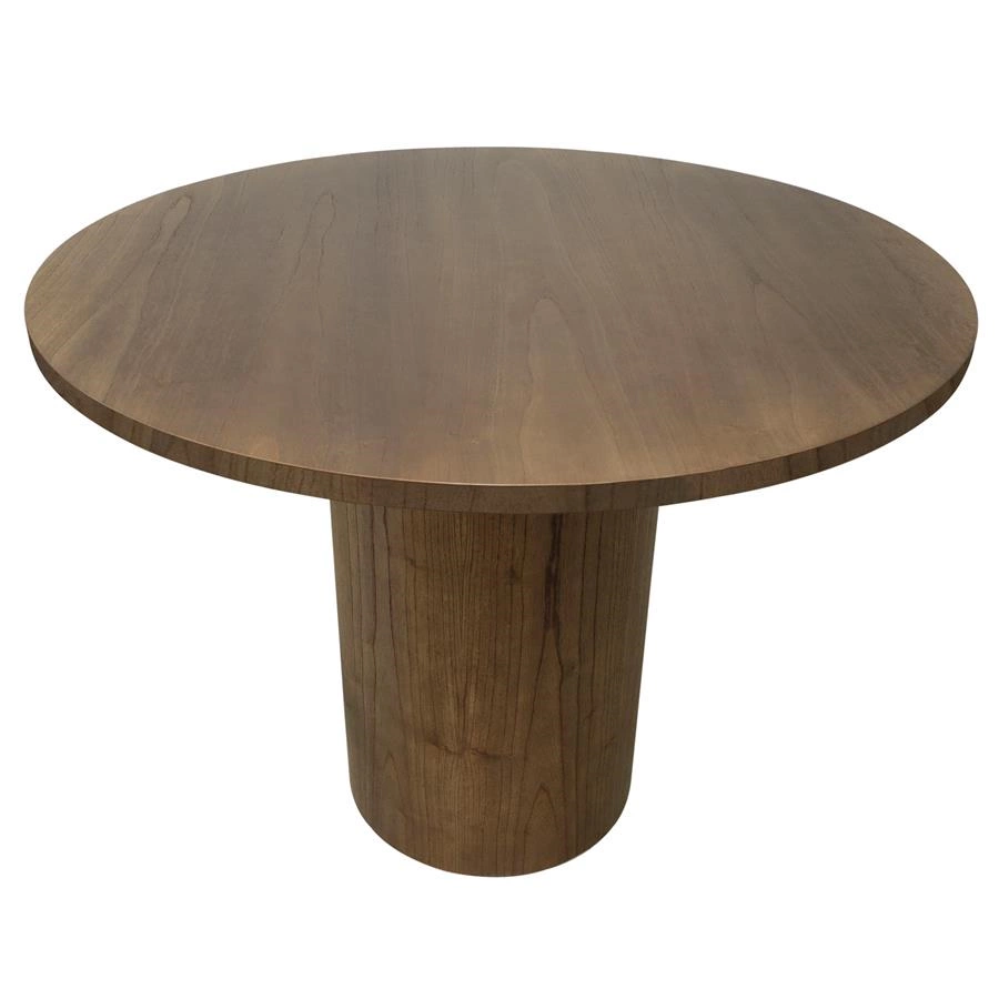 mesa de jantar redonda em madeira aura