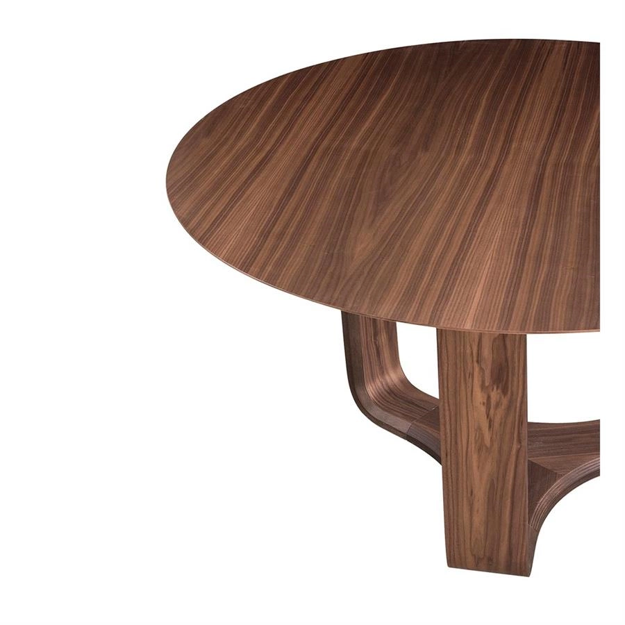 mesa de jantar redonda plisse