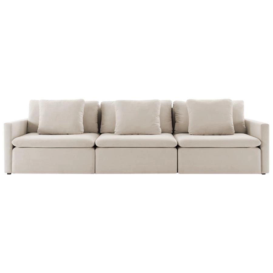 sofá retrátil sem caixa bergie 4 lugares