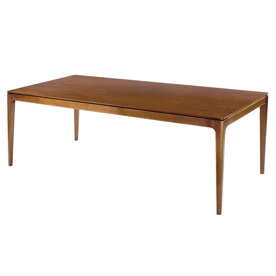 mesa de jantar retangular em madeira dix