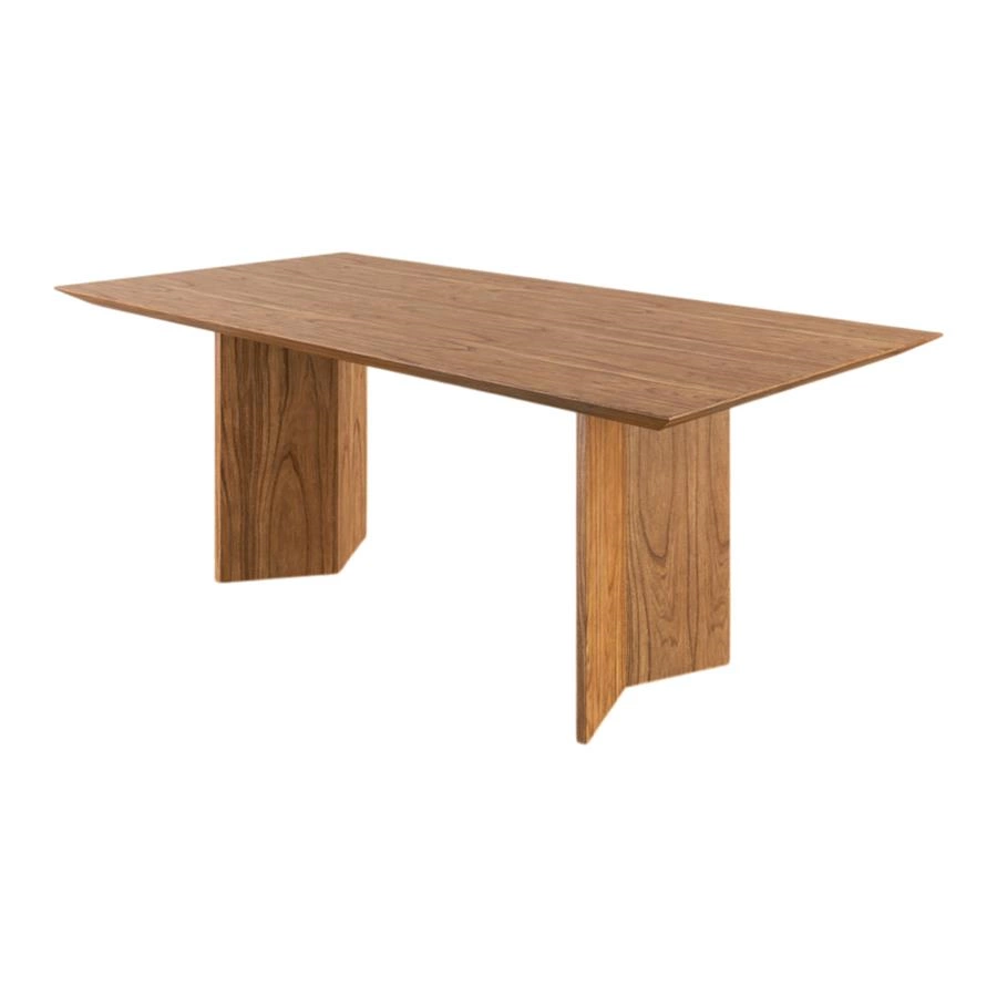 mesa de jantar retangular em madeira linea