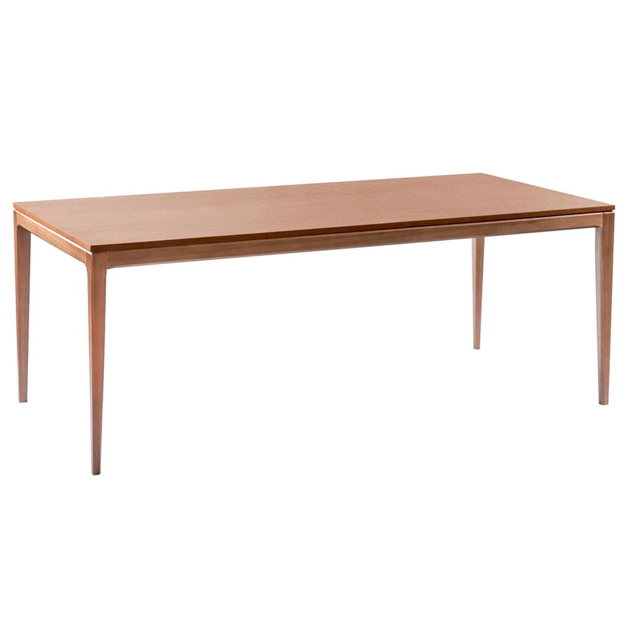 mesa de jantar retangular em madeira lumiere