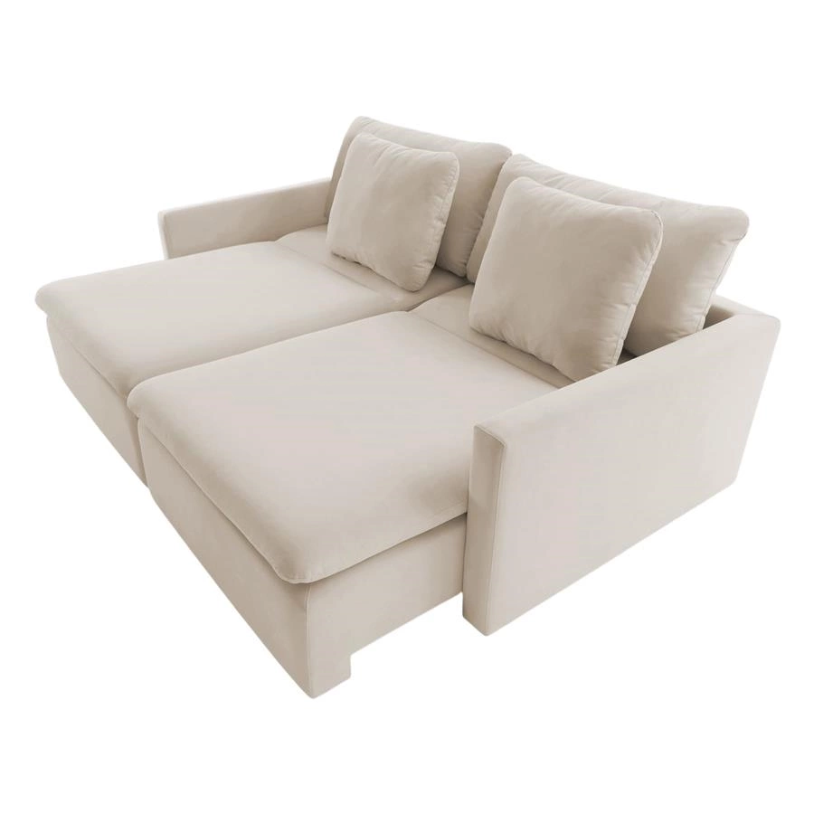 sofá retrátil sem caixa bergie 3 lugares