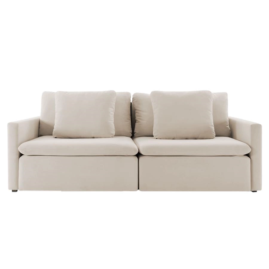 sofá retrátil sem caixa 2 lugares bergie