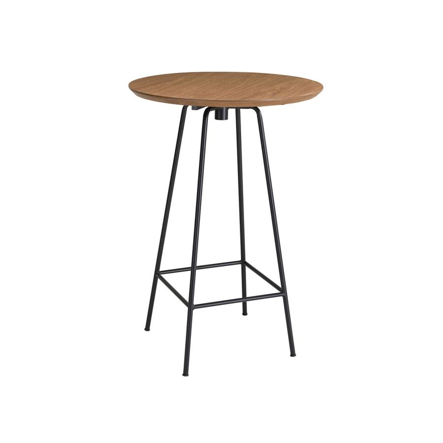 mesa bistrô redonda em metal industrial